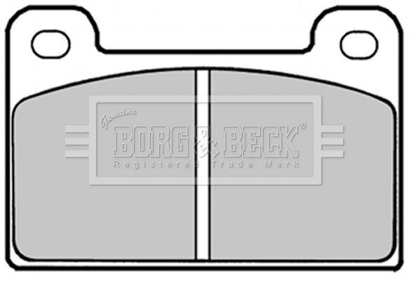BORG & BECK Комплект тормозных колодок, дисковый тормоз BBP1292